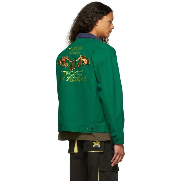 NWT Brain Dead x Them Team Jacket, Green, Size: Medium - Picture 2 of 9